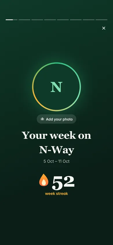Your week on N-Way: a 52 week streak, 5 to 11 October