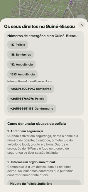 Os seus direitos na Guiné-Bissau: os números de emergência do país (117, 118…) e como denunciar abusos da polícia