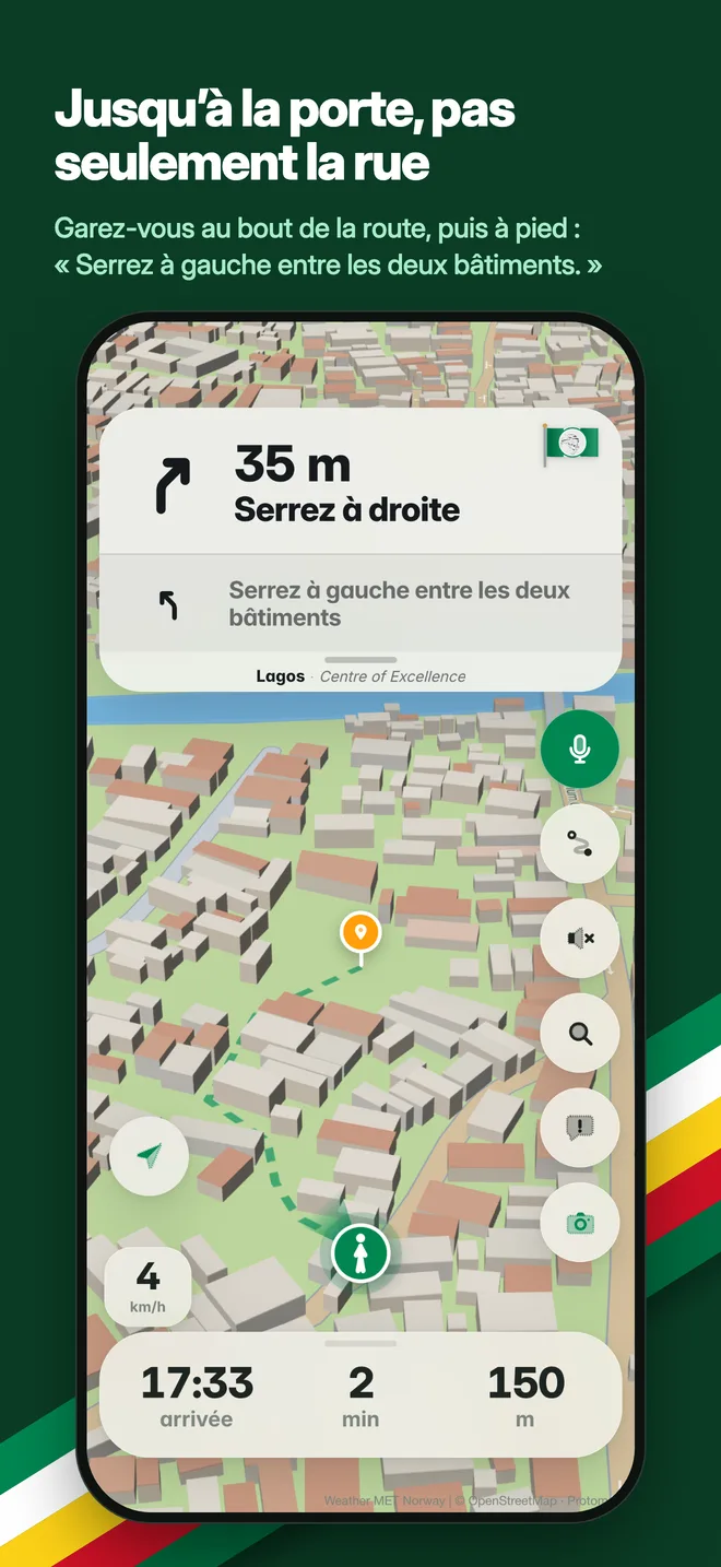 Jusqu’à la porte, pas seulement la rue